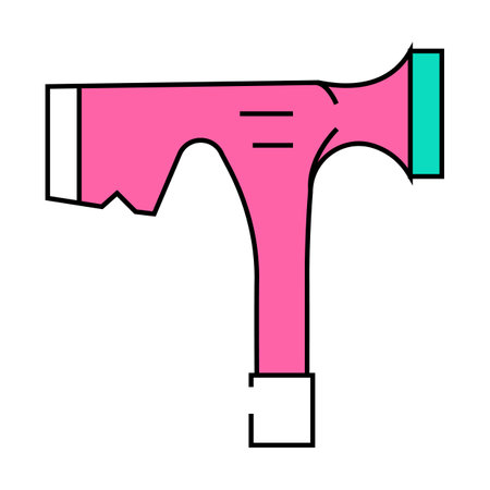 drywall hammer icon color illustrationのイラスト素材