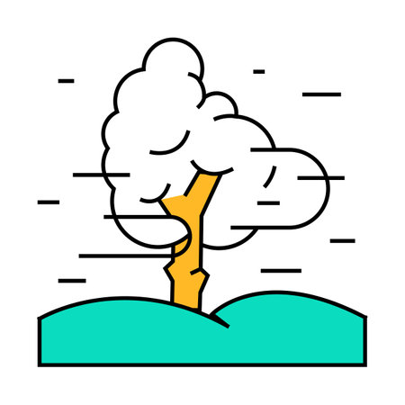 fog weather icon color illustrationのイラスト素材