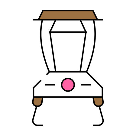 garden lamp icon color illustrationのイラスト素材