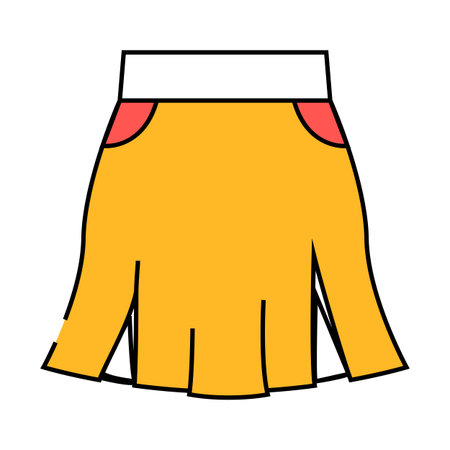 skirt girl clothes icon color illustrationのイラスト素材