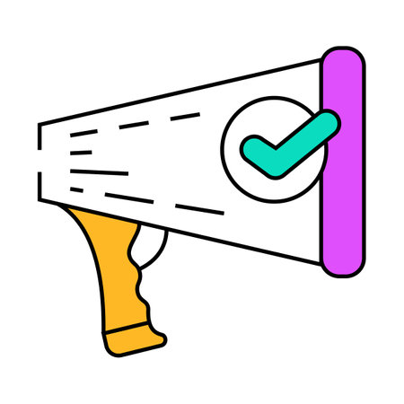 marketing compliance icon color illustrationのイラスト素材