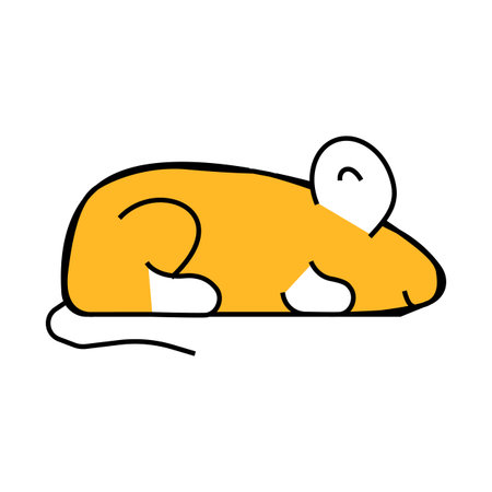 mice animal icon color illustrationのイラスト素材