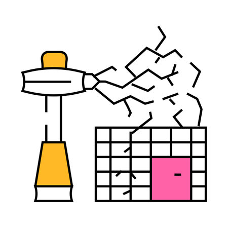 electromagnetic equipment icon color illustrationのイラスト素材