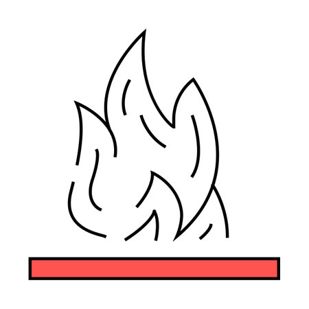 flammable container icon color illustrationのイラスト素材