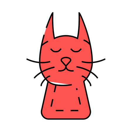 felt pocket icon color illustrationのイラスト素材