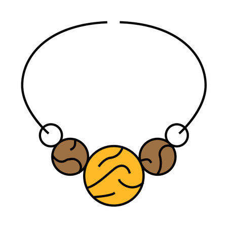 wood decoration icon color illustrationのイラスト素材