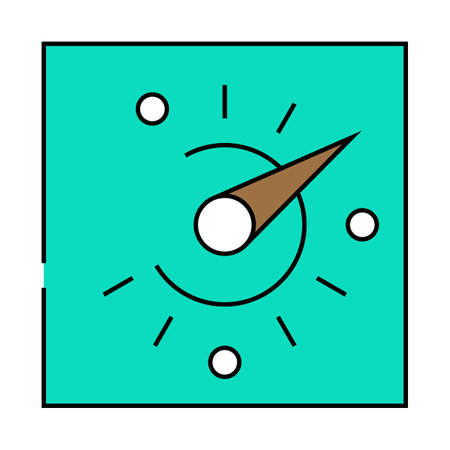 sundial sun clock icon color illustrationのイラスト素材