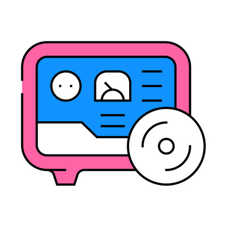 gas meter fuel indicator icon color illustrationのイラスト素材