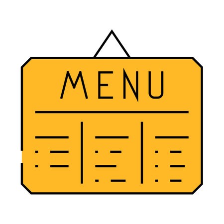 menu canteen icon color illustrationのイラスト素材