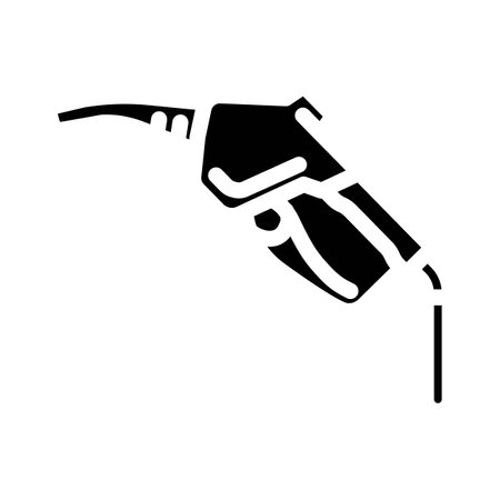 diesel oil industry glyph icon vector illustrationのイラスト素材