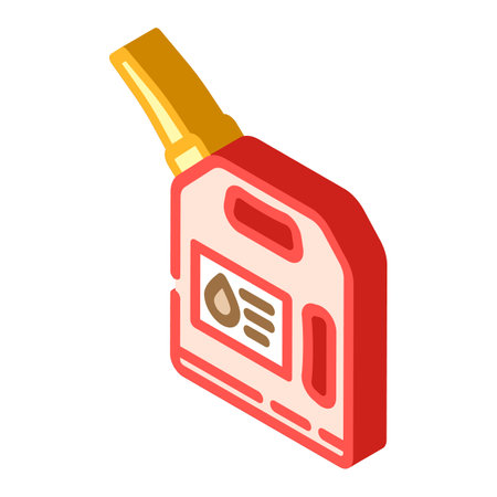 gasoline oil industry isometric icon vector illustrationのイラスト素材