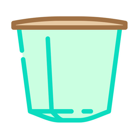 coffee pod plastic package color icon vector illustrationのイラスト素材