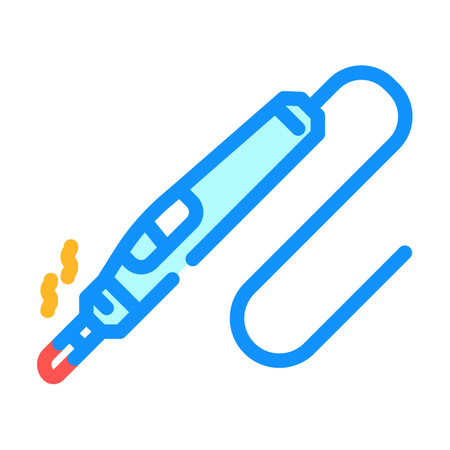 cautery surgery color icon vector illustrationのイラスト素材