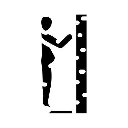 hip flexor stretch pregnant fitness glyph icon vector illustrationのイラスト素材