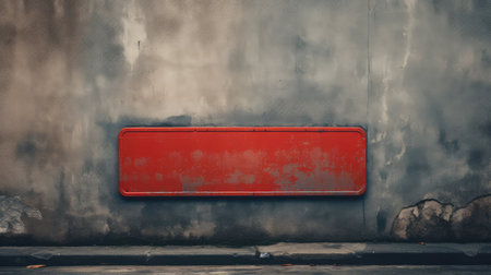 street red rectangleの素材