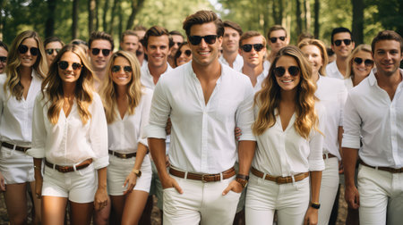 group white button down shirtの素材