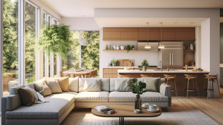 dining living room kitchenの素材