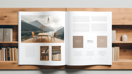 clean book layout templateの素材