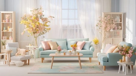 floral spring decorの素材