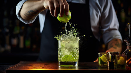 fizzy ginger beer cocktailの素材