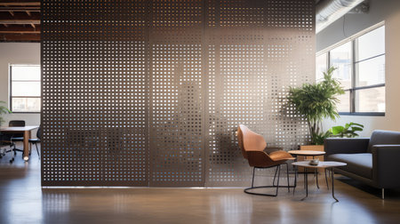 stylish seamless perforated metalの素材