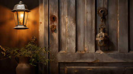 weathered door lightの素材