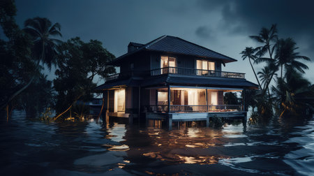 emergency disaster houseの素材