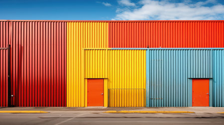 landscape corrugated metal wallの素材