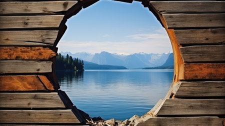 view hole wallの素材