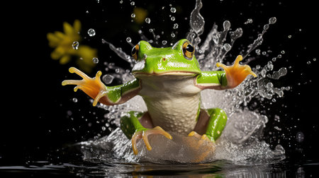 pad green frogの素材