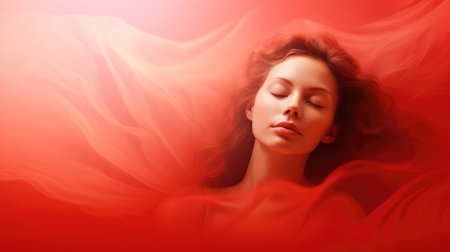 ethereal light red backgroundの素材