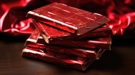 chocolate foil redの素材