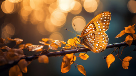 beauty gold butterflyの素材