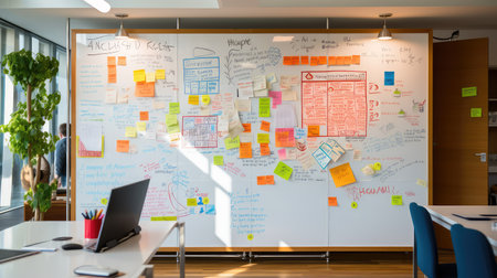 collaboration whiteboard in officeの素材