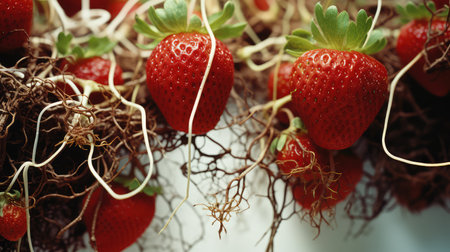 roots strawberry plantsの素材