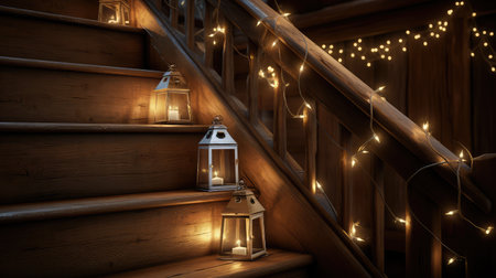 whimsical twinkle lights woodの素材