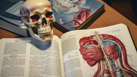 pathology medical booksの素材