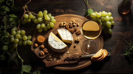 rustic top view wine glassの素材