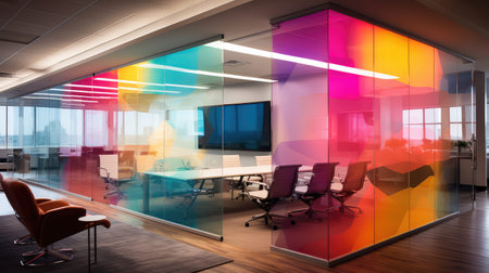 light glass wall officeの素材