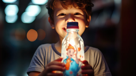 colorful bottle of milkの素材