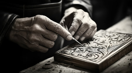 artistry engraving bookの素材