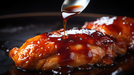 sticky sauce textureの素材