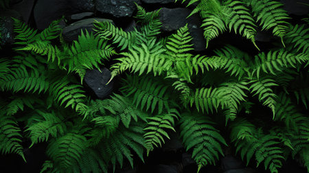 emerald green and black jungle backgroundの素材