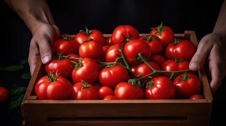 produce tomatoes boxの素材