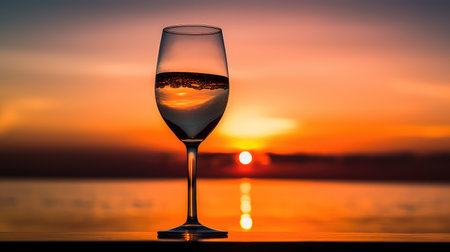 reflection champagne glass silhouetteの素材