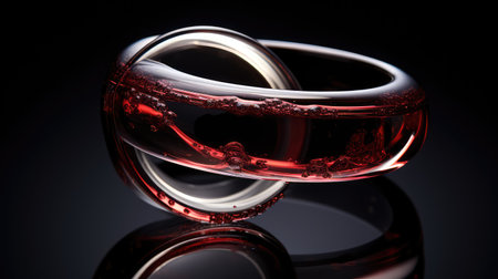 stain red wine ringの素材