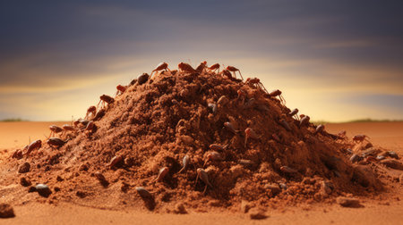 desert fire ant moundの素材
