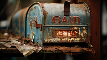 nostalgic vintage mail boxの素材