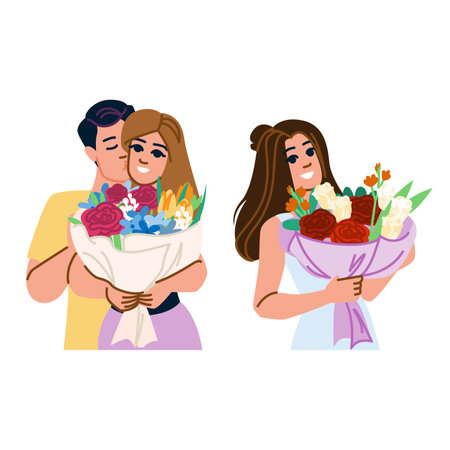 roses flower gift vectorのイラスト素材