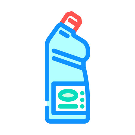 chlorine bleach color icon vector illustrationのイラスト素材